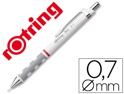 Portaminas rotring Tikky 0,7mm. blanco